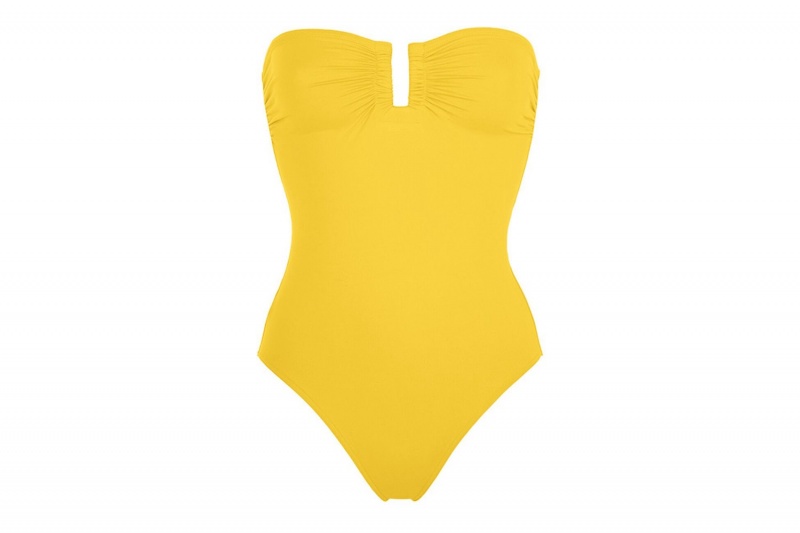 Yellow Eres Cassiopée Bustier 23e Women's One piece | VJ6492038