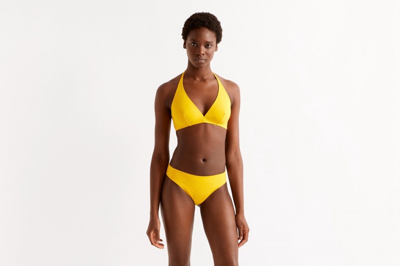 Yellow Eres Coulisses High-waisted 23e Women's Bikini Bottoms | PF8037194