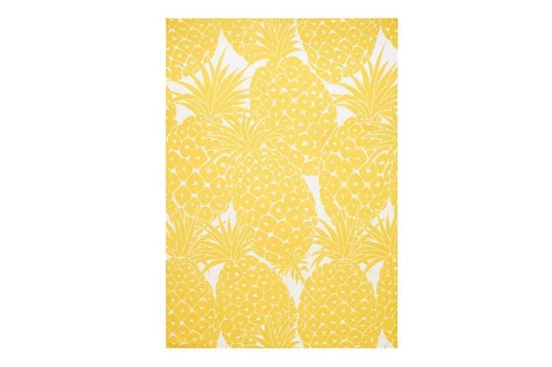 Yellow Eres Daniela Ananas Imprime Ananas Women's Sarong | LU0378265