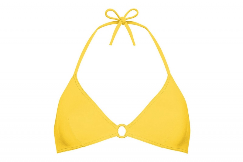 Yellow Eres Elena Small Triangle 23e Women's Bikini Top | WQ0458936