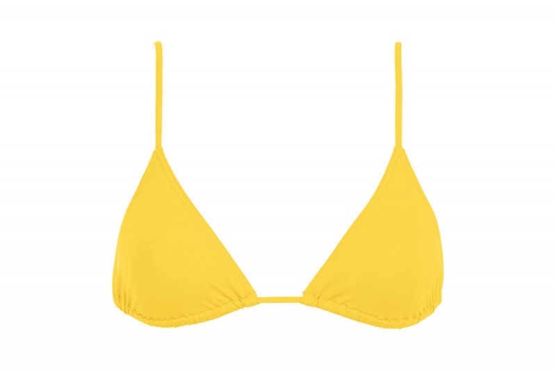 Yellow Eres Mouna Small Triangle 23e Women's Bikini Top | DC0362741