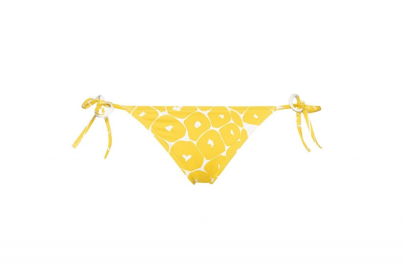 Yellow Eres Régal Thin Imprime Ananas Women's Bikini Bottoms | KE4510689