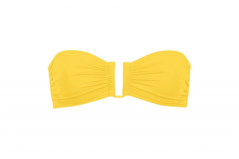 Yellow Eres Show Bandeau 23e Women's Bikini Top | GP6289304